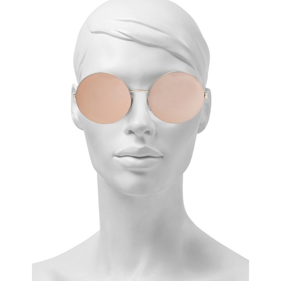 Victoria Beckham Accessories - RARE & SOLD OUT | Victoria Beckham 18kt Gold 56mm Round Sunglasses